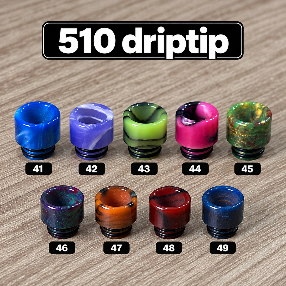Driptip 510/810 for atomizers