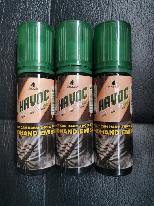 Havoc 50ml 80vg/20pg 3/6/9mg freebase ejuice