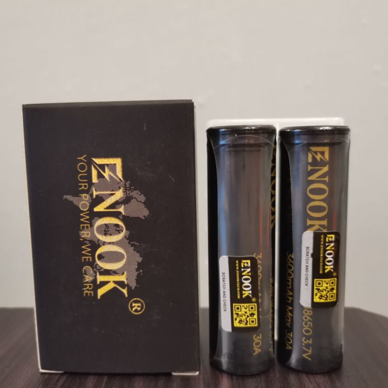 Legit Enook 18650 battery 3600mah 30A (sold per pair)