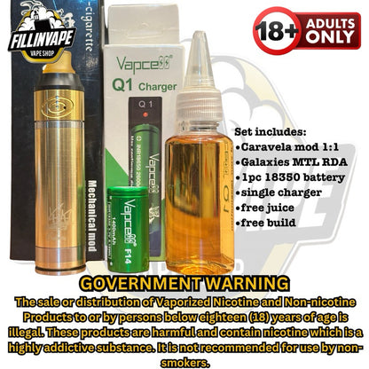 Caravela Tube Mod 1:1 (fit only in 18350 battery)
