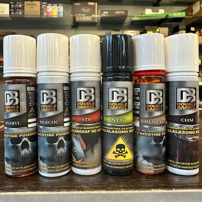 Double Barrel 60ml 6mg & 12mg Freebase Ejuice 60/40