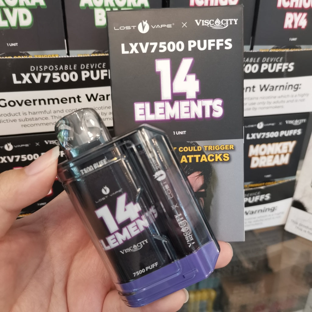 Lostvape X Viscocity LXV7500 puffs disposable pods