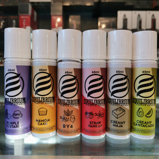 Equilibrium 65ml 6mg/12mg/24mg/36mg freebase ejuice