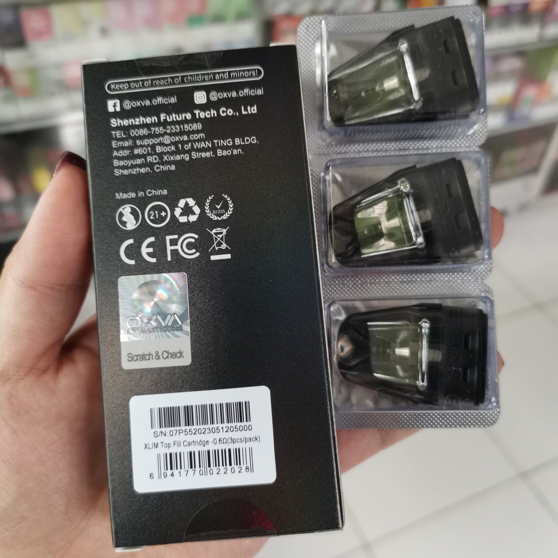 Oxva XLIM pod cartridge top fill 2ml FILLINVAPE Oxva XLIM pod cartridge top fill 2ml FILLINVAPE